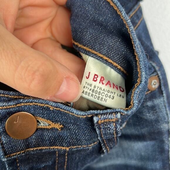 J Brand raw hem frayed bottom mid-rise jeans size 26 - Picture 10 of 12